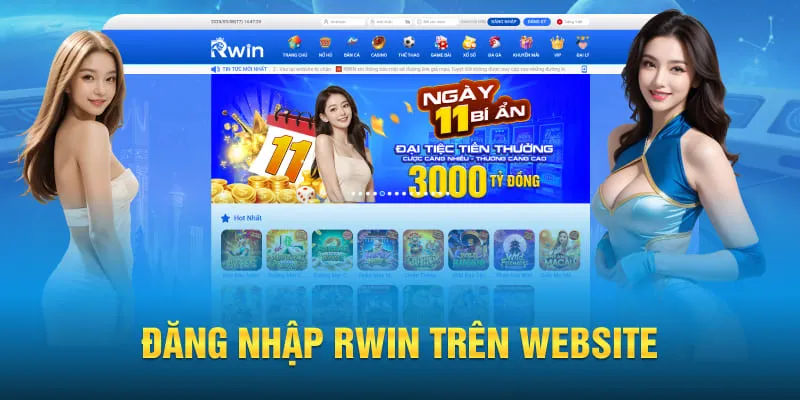 Đăng nhập RWIN trên website
