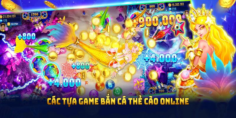 Các tựa game bắn cá thẻ cào online được yêu thích nhất